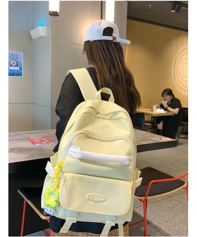 Cute Backpack Y2K Daypacks, Hiking Travel Shoulder Bag Durable Fashion Y2K Backpack Purse Harajuku Aesthetic Fashion (yellow)...