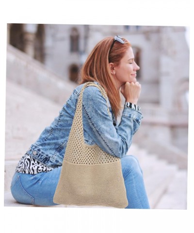 3pcs Knitted Bags Aesthetic Stuff Crochet Hobo Bag Handbags for Women Trendy Stuff Knitted Hobo Bag Ladies Hand Bags Tote Bag...