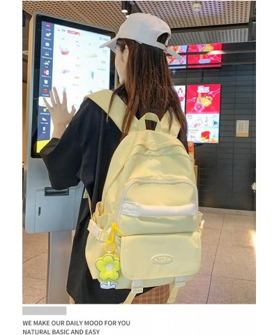 Cute Backpack Y2K Daypacks, Hiking Travel Shoulder Bag Durable Fashion Y2K Backpack Purse Harajuku Aesthetic Fashion (yellow)...