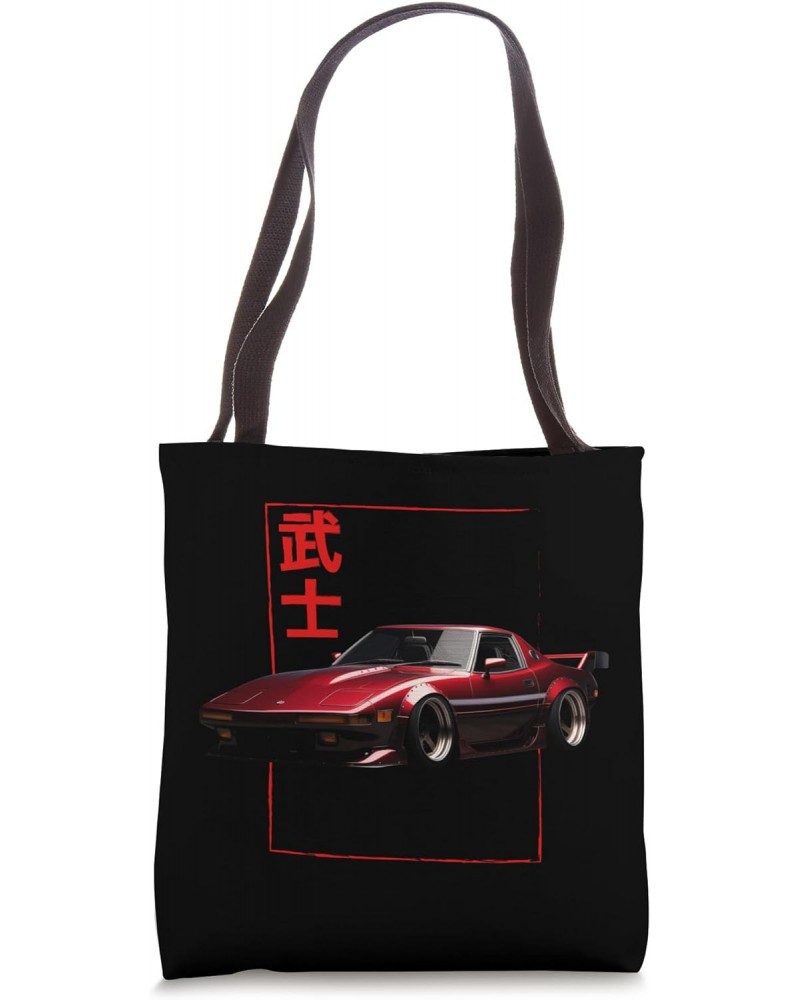 JDM Tuning Vintage Car Designs Drifting Motorsport Retro Car Tote Bag $11.50 Totes