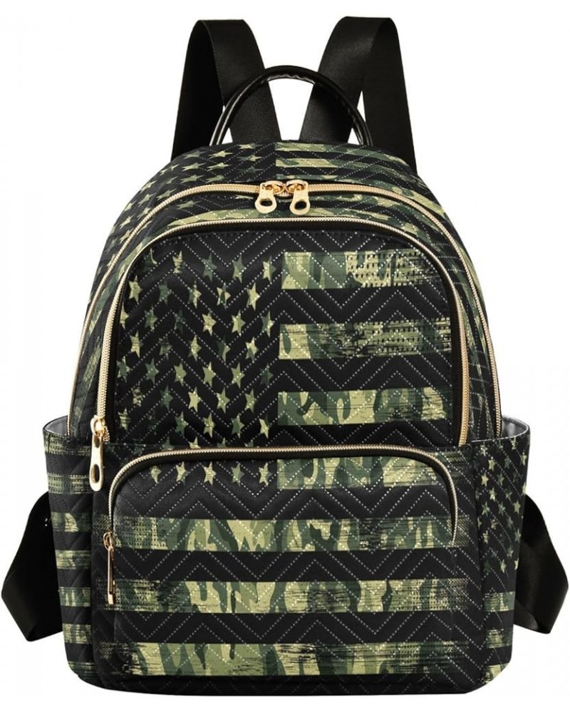 Fashion Backpack Mini Backpack Purse Casual Daily Backpack American Flag Camouflage for Travel for College Work Small $15.20 ...