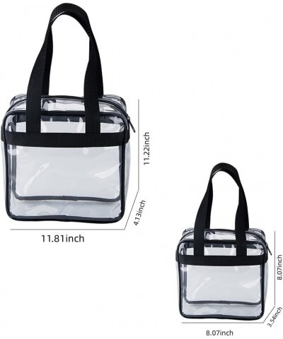 TotePrint 2PCS Transparent Wallet for Men and Women,Crossbody Mobile Phone Bag,Clear Shoulder Cute Chest Bag for Work,Travel ...