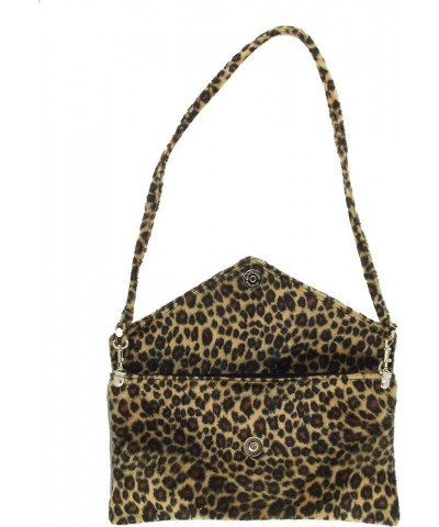 Womens Neat Envelope Animal Print Faux Fur Clutch Bag/Shoulder Bag Giraffe $22.94 Clutches