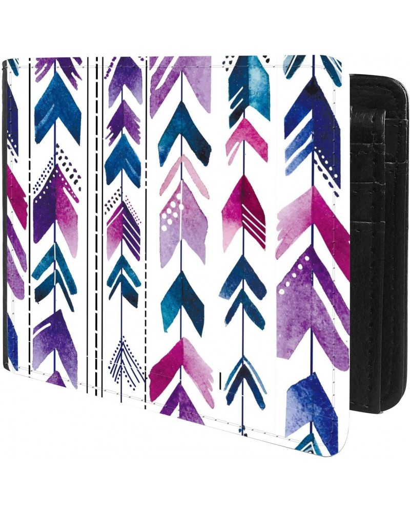 Unique Desige Pattern - Bohemian style arrow pattern, Slim Front Pocket Wallet Billfold RFID Blocking $9.59 Wallets