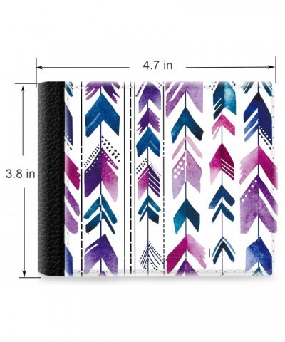 Unique Desige Pattern - Bohemian style arrow pattern, Slim Front Pocket Wallet Billfold RFID Blocking $9.59 Wallets