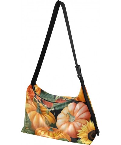 Sunflowers Pumpkins Tote Bag for Women Large Hobo Bags Cross Body Purse Shoulder Bags with Adjustable Strap for Women $17.15 ...