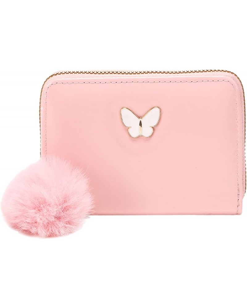 Women Short Wallet Spring And Summer New Pattern Butterfly Decoration Multi Layered Practical Wallet Clutch for Women (White,...