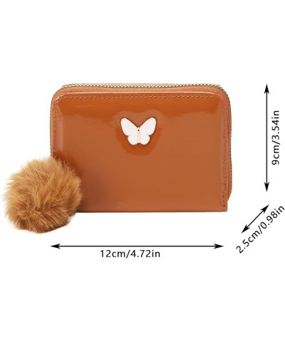 Women Short Wallet Spring And Summer New Pattern Butterfly Decoration Multi Layered Practical Wallet Clutch for Women (White,...