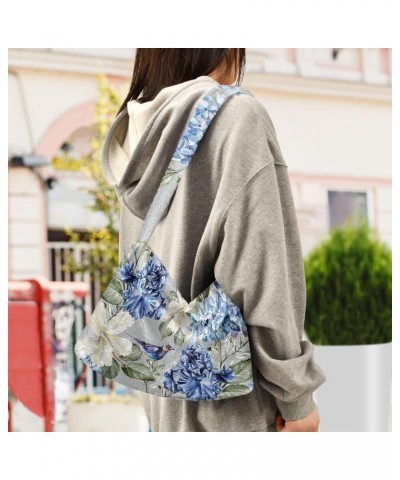 Floral Flower Tote Handbags for Women Ultra Soft Fluffy Shoulder Bag with Zipper Fashion Durable Satchel Bag for Travel Conce...