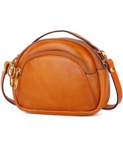 Retro Shoulder Bag for Women Top Handle Handbag Mini Crossbody Bag Genuine Leather Clutch Bag Coin Purse Wallet Brown $53.81 ...