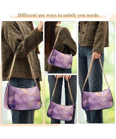 Shoulder Bags for Women Colorful Marble Texture Hobo Tote Handbag Small Clutch Purse with Zipper Closure Multi29 $17.97 Shoul...