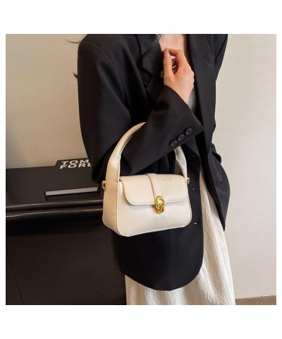 Small Handbag for Women PU Leather Shoulder Crossbody Hobo Bag Casual Evening Party Clutch Bags White $13.49 Shoulder Bags