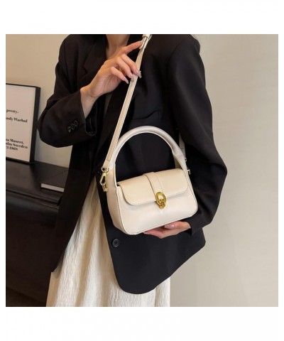 Small Handbag for Women PU Leather Shoulder Crossbody Hobo Bag Casual Evening Party Clutch Bags White $13.49 Shoulder Bags