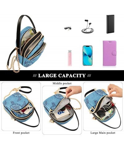 Crossbody Bags For Women Crossbody Bag Leather Chain Strap Multi Zipper Pockets Phone Purses Handbag Shoulder Bag Color 16 $1...