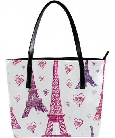 Tote Bag for Women, Large Tote Bag, Women's Tote Handbags, Valentine Heart Red Pink, Womens Tote Bag Design 6134 $21.49 Totes