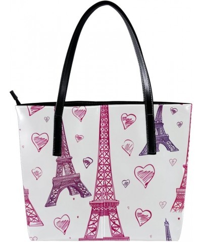 Tote Bag for Women, Large Tote Bag, Women's Tote Handbags, Valentine Heart Red Pink, Womens Tote Bag Design 6134 $21.49 Totes