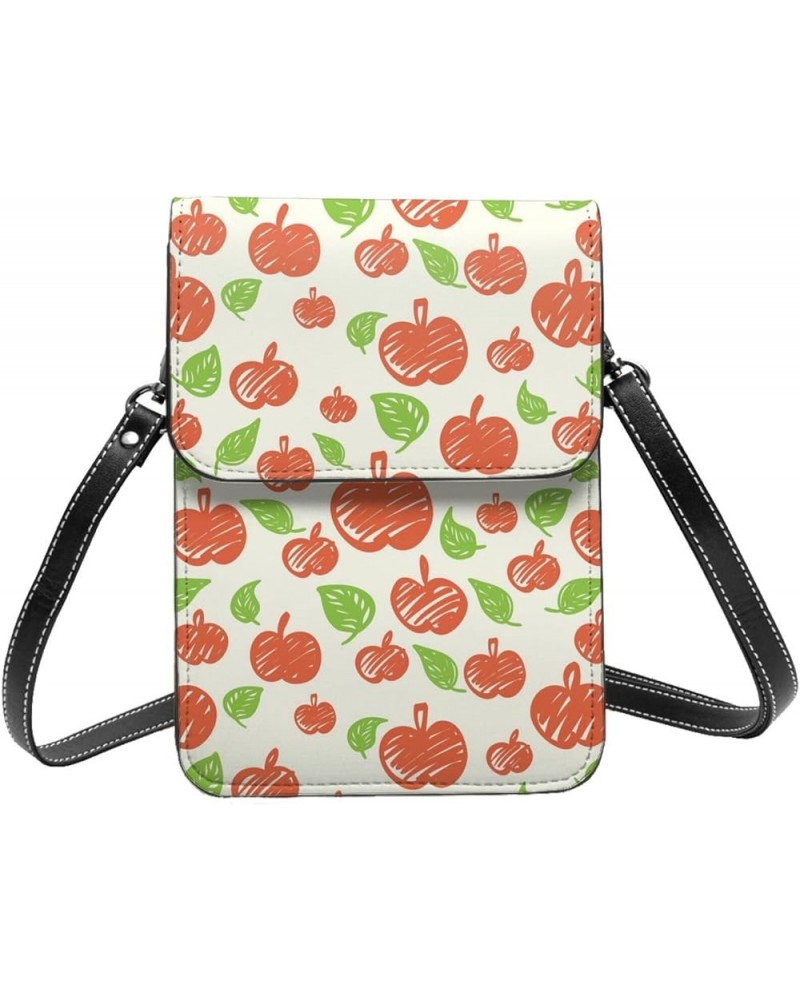 Womens Crossbody Bags Halloween Pumpkin Cat Print Phone Bag Wallet Purses Adjustable Strap Apple Pattern (1) $17.09 Crossbody...