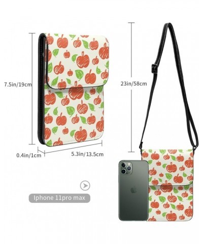 Womens Crossbody Bags Halloween Pumpkin Cat Print Phone Bag Wallet Purses Adjustable Strap Apple Pattern (1) $17.09 Crossbody...