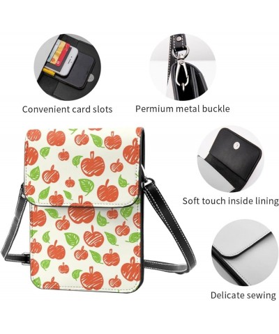 Womens Crossbody Bags Halloween Pumpkin Cat Print Phone Bag Wallet Purses Adjustable Strap Apple Pattern (1) $17.09 Crossbody...