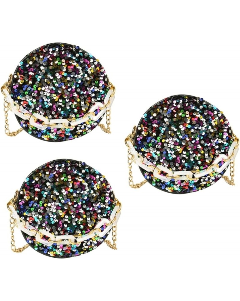 colorful sequin bag crossbody purses for women crossbody bag for women white crossbody bags for women Blackx3pcs $11.91 Cross...