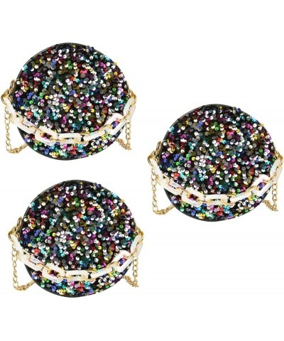 colorful sequin bag crossbody purses for women crossbody bag for women white crossbody bags for women Blackx3pcs $11.91 Cross...