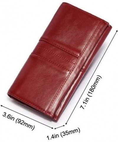 Women Wallet Long Multi-Card Holder Large Capacity Wallet for Women Mobile Phone Purse (Color : C, Size : 18 * 9.2 * 3.5cm) 1...