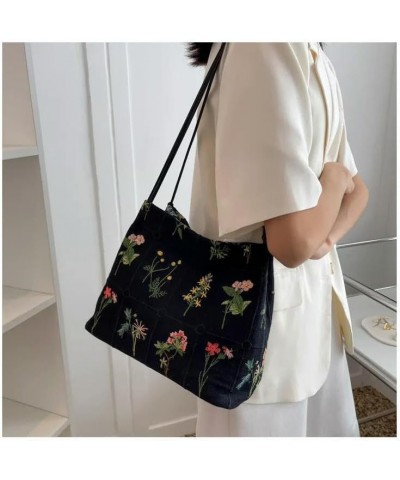 Crossbody Bags For Women Large-Capacity Embroidered Tote Bag Women Cloth Bag $21.05 Totes