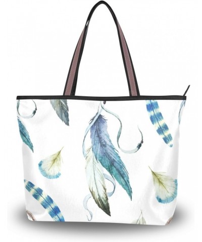 My Daily Women Tote Shoulder Bag Dream Catcher And Feather Handbag Large $16.19 Shoulder Bags