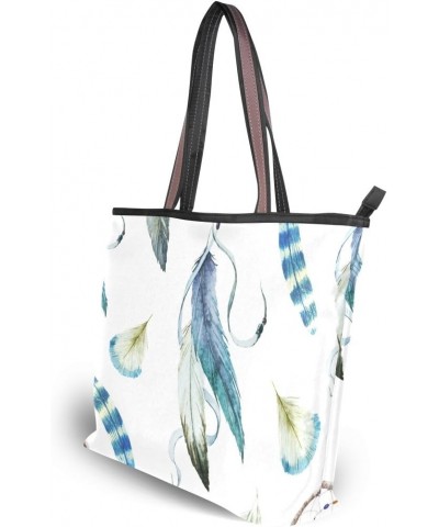 My Daily Women Tote Shoulder Bag Dream Catcher And Feather Handbag Large $16.19 Shoulder Bags