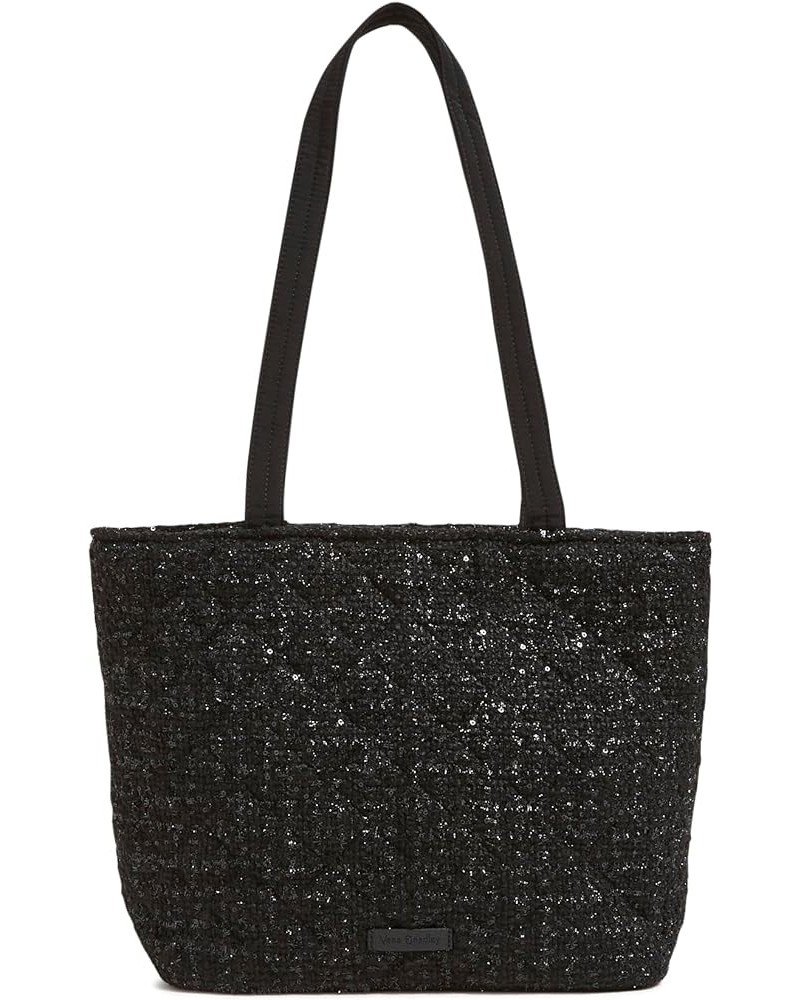 Women's Cotton Small Vera Tote Bag Classic Black $38.00 Totes