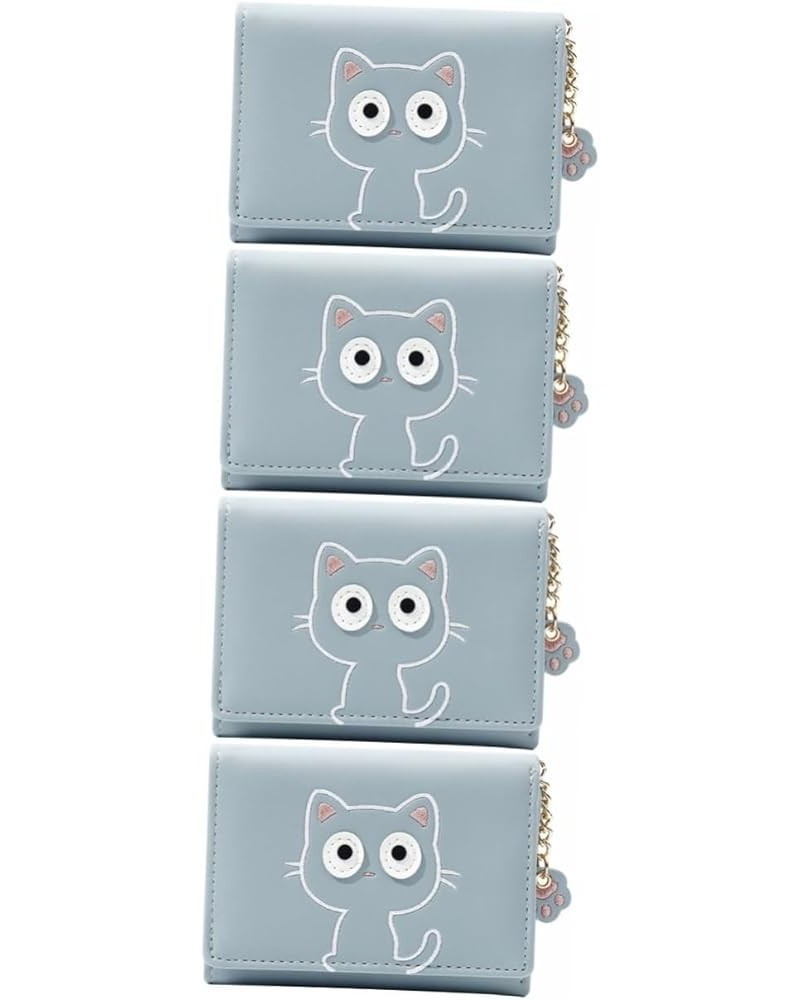 Kawaii Wallet 4pcs Kitten Girl Wallet Small Purses for Women Cat Pattern Holder s for Women Womens Small Wallet Cat Wallets f...