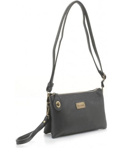 Ella Womens Crossbody Purse and Wristlet - PU Leather Wallet and Over the Shoulder Bags with Wrist Strap Black $22.36 Crossbo...