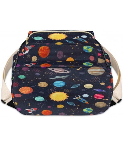 Galaxy Space Mini Backpack Purse for Women, Cartoon Planet Small Backpack Leather Casual Daypacks Ladies Shoulder Bags $25.75...