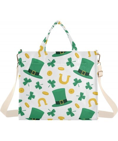 St Patrick's Day Seasonal Design Women's Tote Handbags Top Handle Satchel Shoulder Bag Crossbody Bag S $15.59 Totes