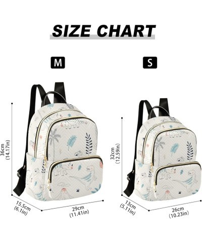 Travel Backpack Purse for Women Fashion Anti-theft Work Casual Dino Patterns 1 Daypack Shoulder Bag Medium Size Medium $18.50...