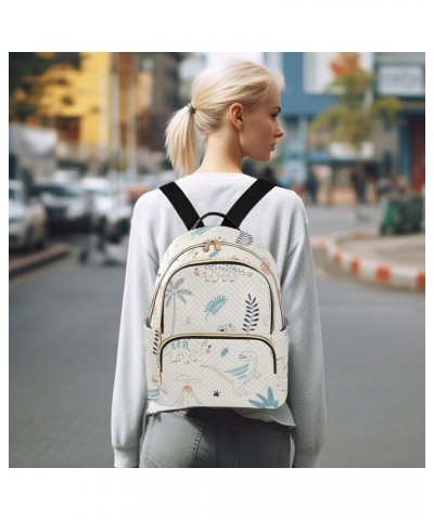 Travel Backpack Purse for Women Fashion Anti-theft Work Casual Dino Patterns 1 Daypack Shoulder Bag Medium Size Medium $18.50...