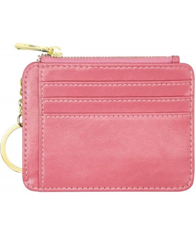 Wallet for Women, Slim Credit Card Holder, Compact Size Minimalist Wallet (Apricot) Pink $7.50 Wallets