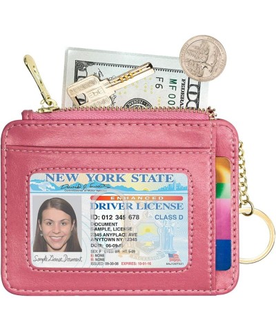 Wallet for Women, Slim Credit Card Holder, Compact Size Minimalist Wallet (Apricot) Pink $7.50 Wallets