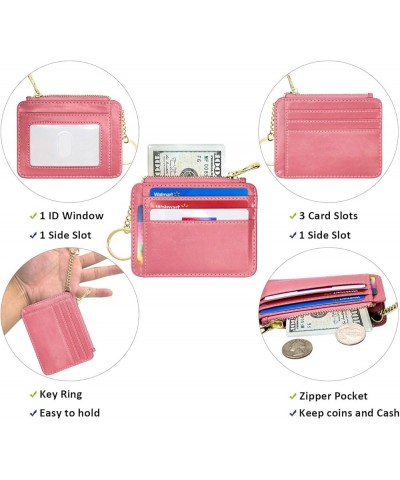 Wallet for Women, Slim Credit Card Holder, Compact Size Minimalist Wallet (Apricot) Pink $7.50 Wallets