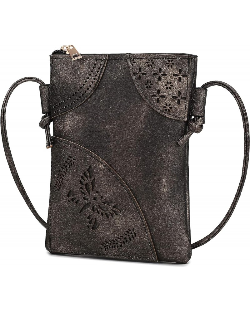 Crossbody Bags for Women Handbag, PU Leather Crossover, Small Shoulder Side Messenger Purse Black Willow $11.96 Crossbody Bags