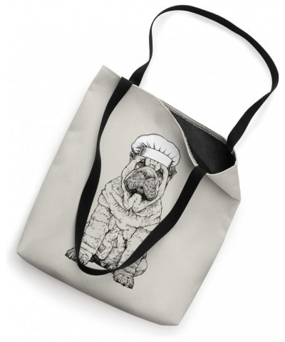 Shar Pei Dog Cook Chef Funny Cooking Tote Bag $13.51 Totes