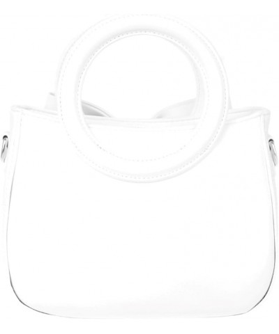 Womens Faux Leather Big Bow Cross body Bag White $23.34 Clutches