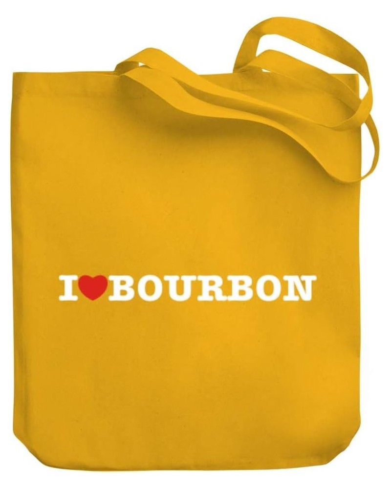 I love Bourbon Linear Canvas Tote Bag 10.5" x 16" x 4 $21.99 Totes