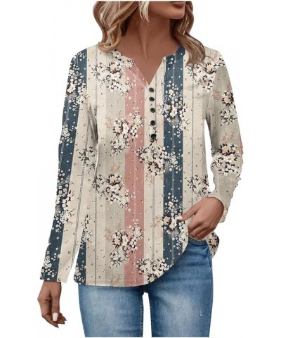 Neck Patch Womens Fall Ethnic Floral Baggy Bohemian Tops Long Sleeve Neck V Neck Womens Mock Turtleneck Long Beige-c➤➤ Indepe...