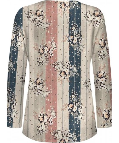 Neck Patch Womens Fall Ethnic Floral Baggy Bohemian Tops Long Sleeve Neck V Neck Womens Mock Turtleneck Long Beige-c➤➤ Indepe...