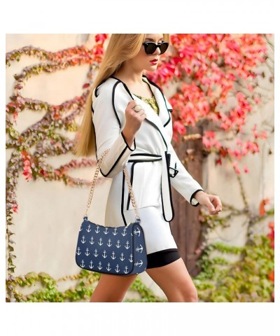 Chain Shoulder Bag Tote Handbag Purse for Women Anchors $13.80 Shoulder Bags