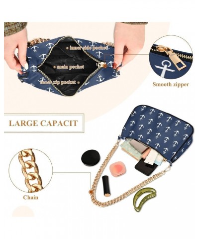 Chain Shoulder Bag Tote Handbag Purse for Women Anchors $13.80 Shoulder Bags