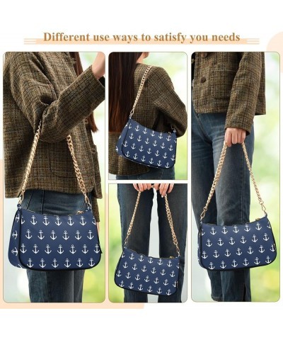 Chain Shoulder Bag Tote Handbag Purse for Women Anchors $13.80 Shoulder Bags