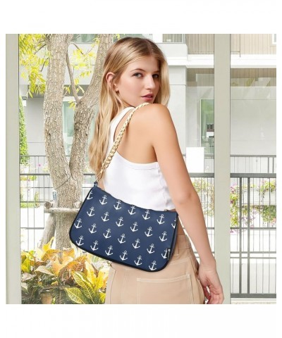 Chain Shoulder Bag Tote Handbag Purse for Women Anchors $13.80 Shoulder Bags