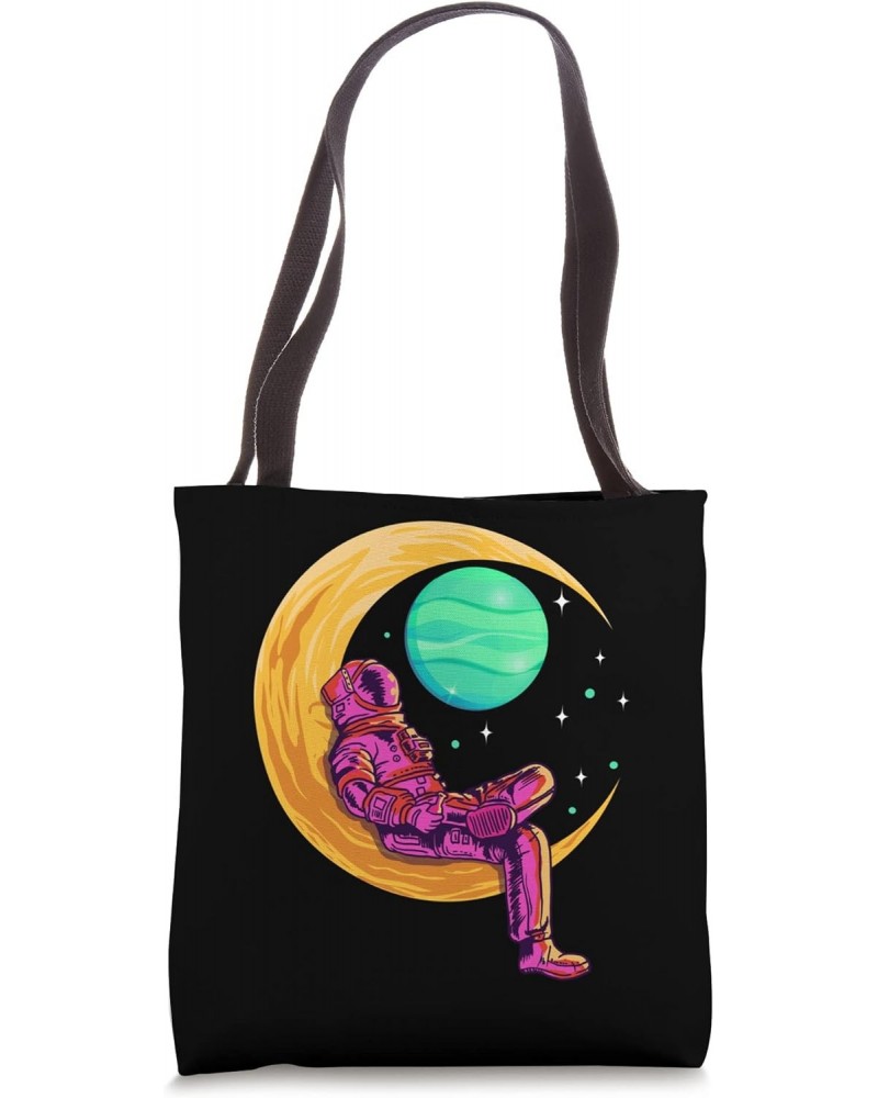 Into I am Premium Cool Art Of Creasent Moon WIth Flexign Tote Bag $12.72 Totes